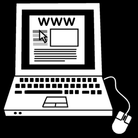 ordinateur portable: surfer / ordinateur portable: page d'internet
